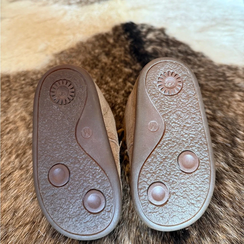 UGG Nuemel Brown suede Baby Walker Shoes